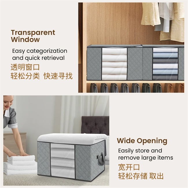 Cotton Quilt Storage Bag, Blanket Storage Bag, Moving Packing Bag, Thickened Non-woven Moisture-proof Storage Organizer, Original Factory Manufacturer