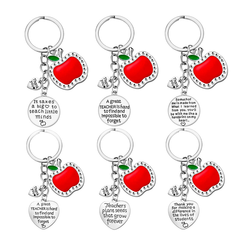 Fashion Letter  Metal Teachers' Day Unisex Bag Pendant Keychain display picture 2