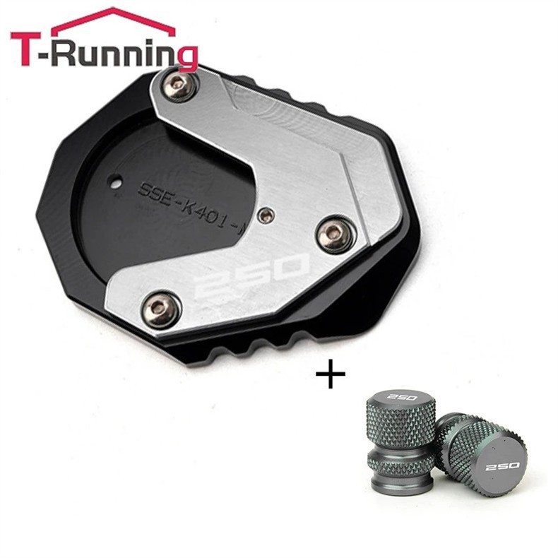 Suitable for Husqvarna Svartpilen401/250 18-24 Model Years Modified Kickstand Extension Set + Valve Cap