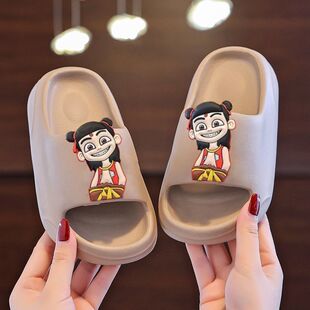 Children's Slippers Summer New Boys Cartoon Parent-Child Home Bathroom Non-Slip Soft Bottom Outdoor Women's Slippers