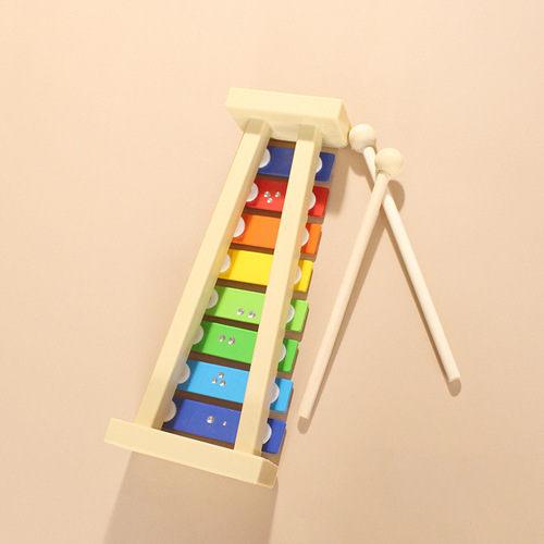 Children's Orff percussion instrument toy eight-note knocking piano kindergarten children's eight-note piano small xylophone baby music