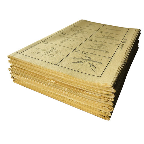Moire paper cross-grid 28-grid Yan Zhenqing calligraphy copybook for practicing brush calligraphy, suitable for beginners practicing regular script on Xuan paper