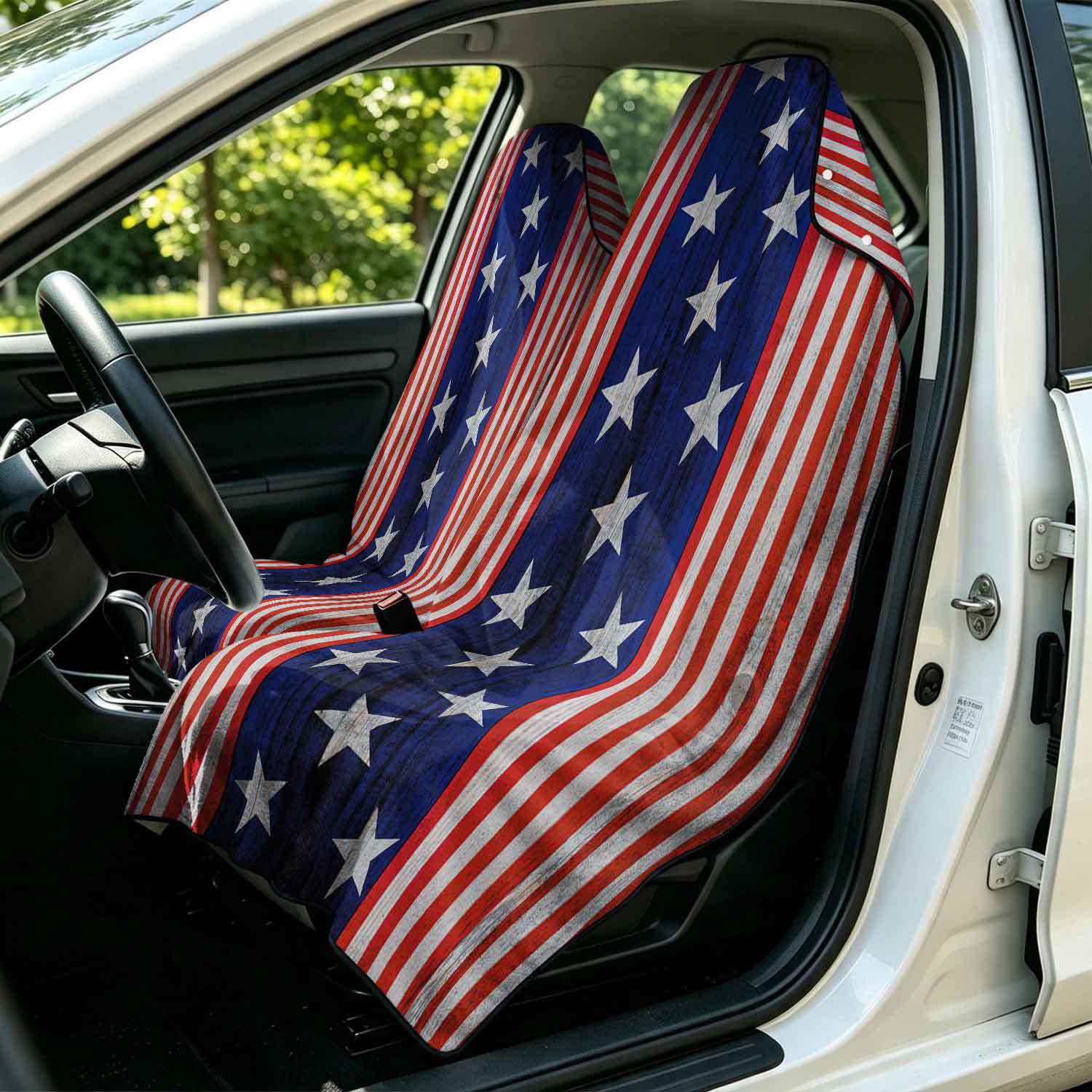 2-piece dual-use car seat cover, ultra-fine fiber, can be used as a beach towel, printed car protective seat cover 13