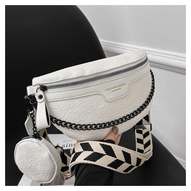 Women's Small Pu Leather Color Block Vintage Style Classic Style Dumpling Shape Zipper Cloud Shape Bag display picture 2