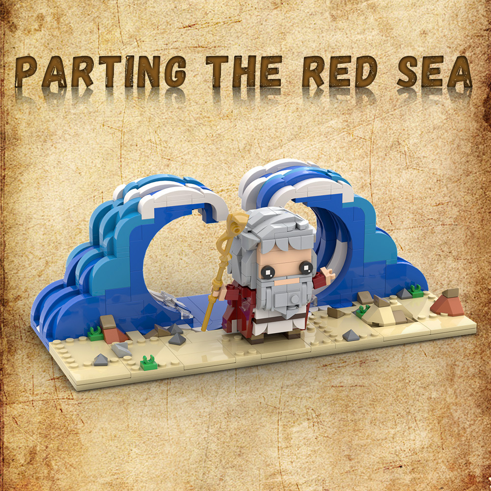 MOC摩西分开红海积木玩具Moses parted the Red Sea 现货一件代发-阿里巴巴
