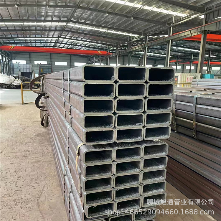 Q345B方通钢管 钢构连廊用Q345扁通无缝管 Q345B大口径无缝方通