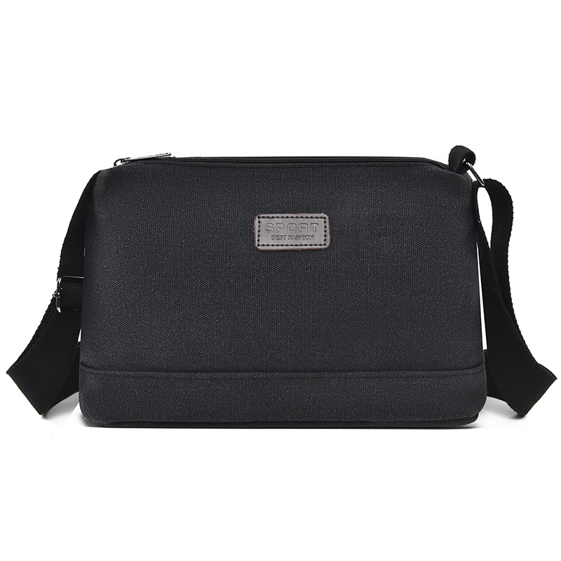 Transfronterizo nuevo tipo de bolso de lona para hombres, bolso de hombro urbano simple y casual, gran capacidad, bolso de moda ligero