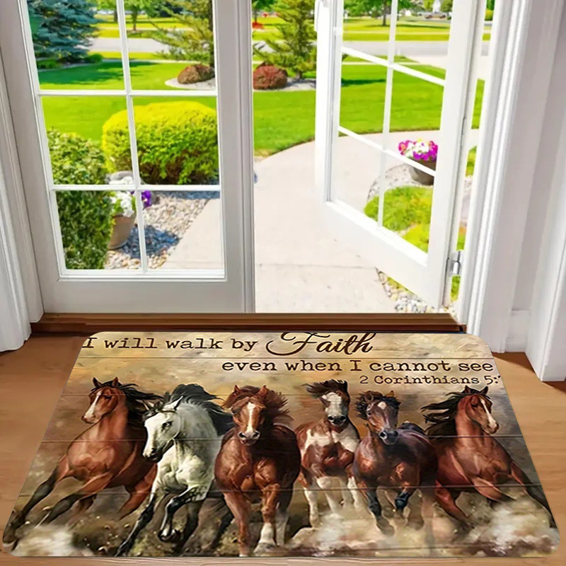 Alfombra de franela estampada, estilo playa, antideslizante, resistente a la suciedad, resistente al desgaste, alfombra para la entrada, dropshipping transfronterizo Y2.