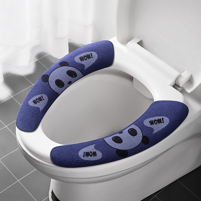 水洗いできるアニメトイレの座布団家庭用粘着式汎用トイレは冬の保温座布団夏の静電気を貼る|undefined