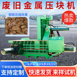 160吨不锈钢压块成型机铝型材压块机全自动自行车废铁压块机