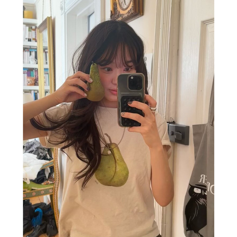 Now the New 2026 Spring/Summer Collection from Korean Designer Fl*Tta Features Sweet and Fresh Green Pear Print Short Sleeves