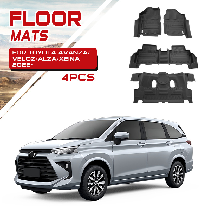 Aplicable a Avanza Toyota Veloz Daihatsu Xenia tapete de suelo de coche con timón derecho tapete especial TPE tapete exclusivo transfronterizo