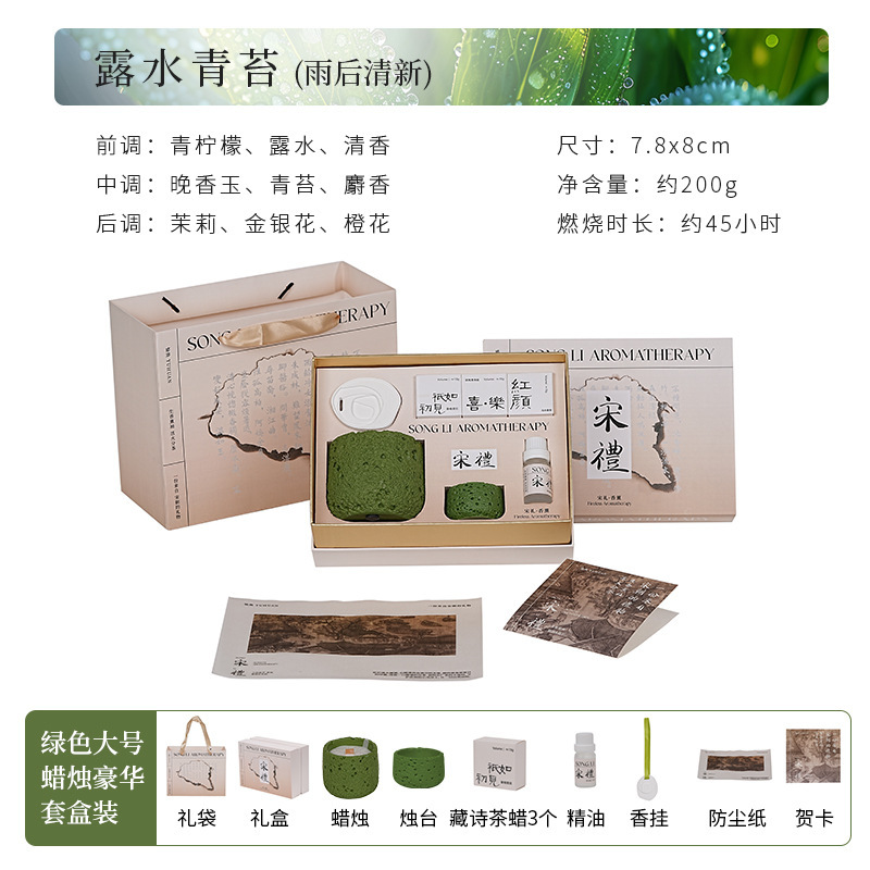 冷山系香薰蜡烛创意水泥杯香氛蜡烛摆件大豆蜡小众高级感伴手礼盒|undefined