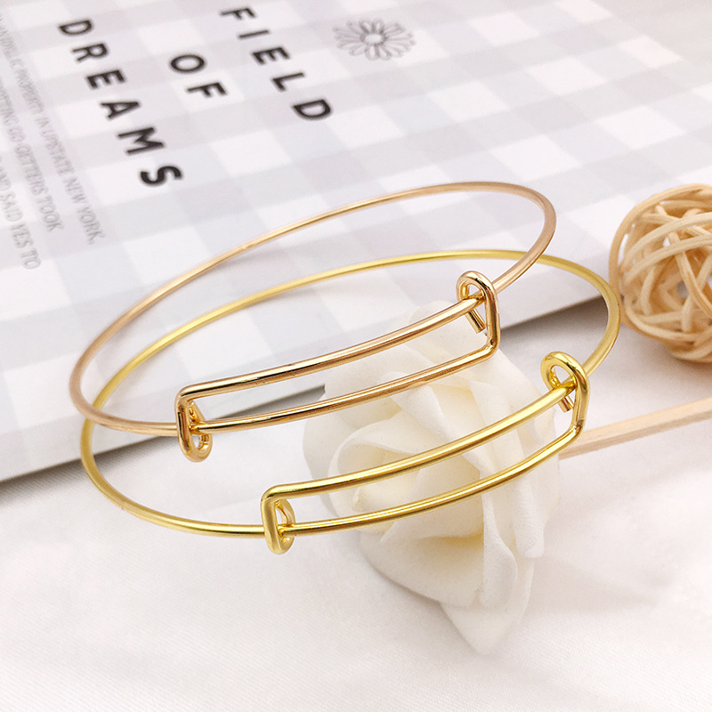 Simple Style Classic Style Commute Round Solid Color Iron Plating Women's Bangle display picture 4