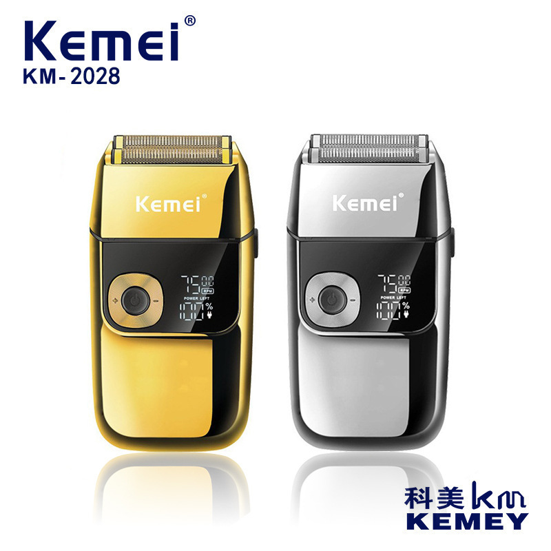 Kemei KM-2028 Razor Men's Electric Super Clean Washable High Power Shaving Head Artifact Razor