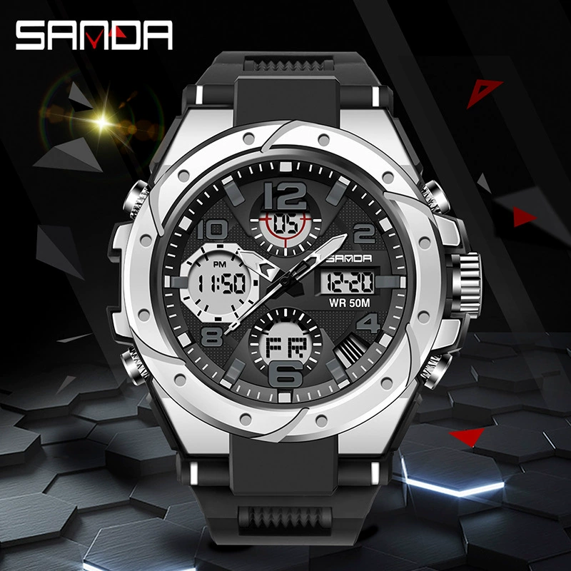 三达 Men's universal sports digital watch, waterproof quartz watches, wholesale