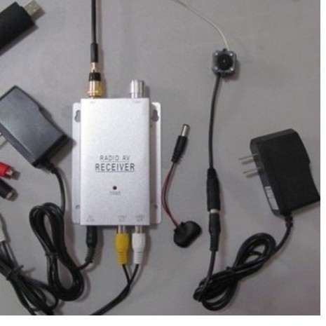 红外无线1.2G模拟摄像机203家庭防盗监控夜视摄像头套装4灯经典款