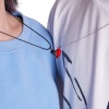 Cross -border hot -selling magnetic phase suction necklace black+white Xu Xue stone couple stitching magnetic love necklace two installations