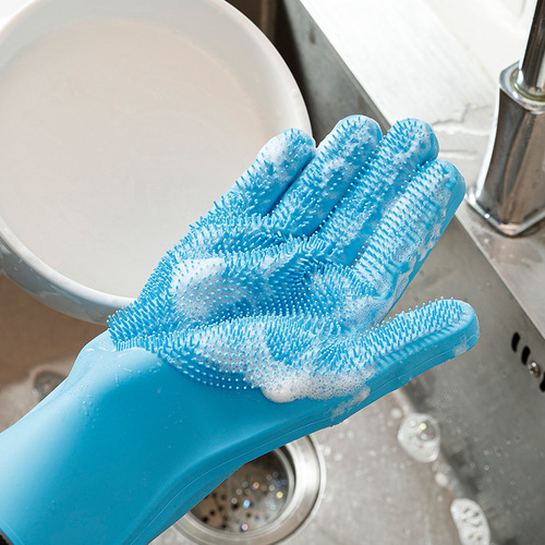 Pet bath massage dehairing glove bath brush dog bath brush pet massage brush high-quality silicone brush