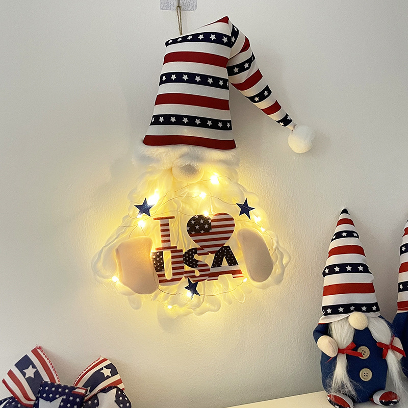 Jinqing New Independence Day Decoration Home Furnishing Site Layout Independence Day Front Door Decoration Wall Hanging Wall Hanging