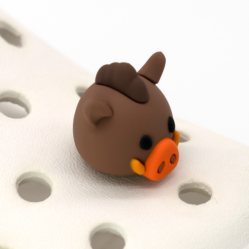 国境を越えた新型立体3d靴花靴バックル穴靴アクセサリー動物かわいい装飾バックルPVCガーデン靴アクセサリー