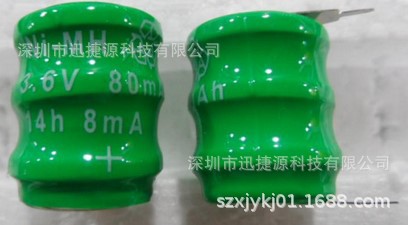 镍氢 扣式3.6v 80mah 焊脚电池