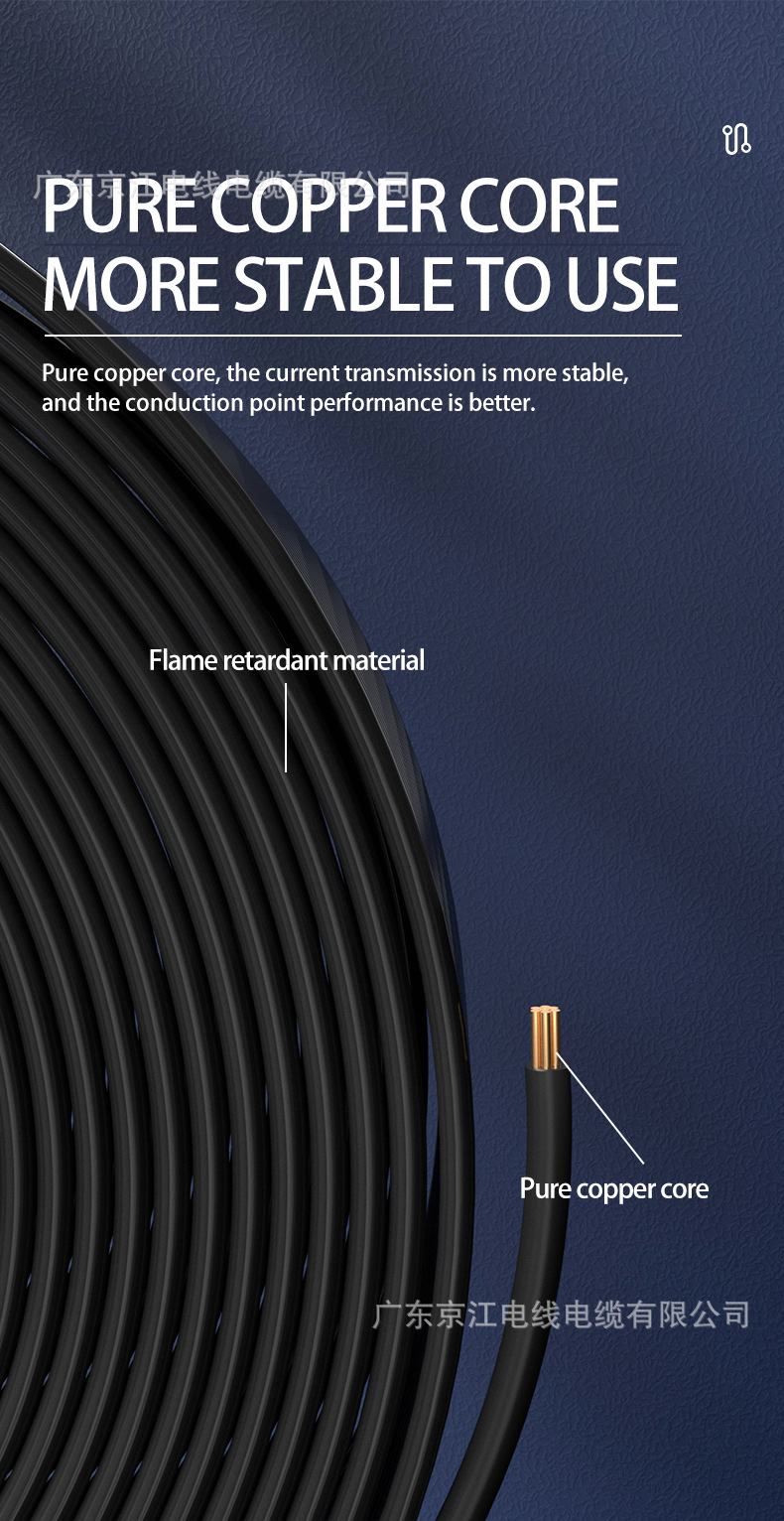 外贸专供护套线单根7芯纯铜线1.5/2.5/4/6/10平方家装电缆电线详情3
