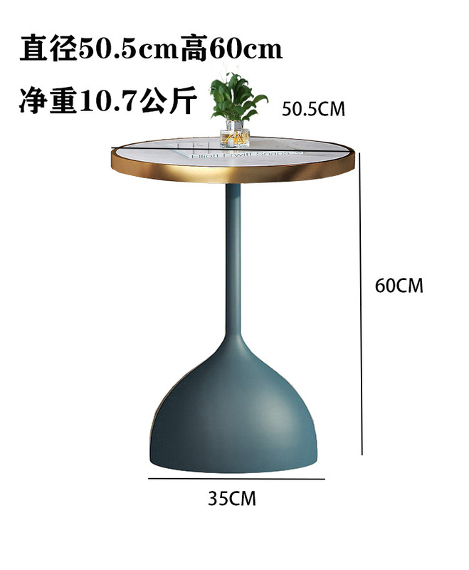 リビングルームの軽い贅沢な辺のいくつかの円形の大理石のソファーの辺のいくつかの小戸型のベランダのホテルのベッドの頭の岩板の小さいお茶のテーブル|undefined
