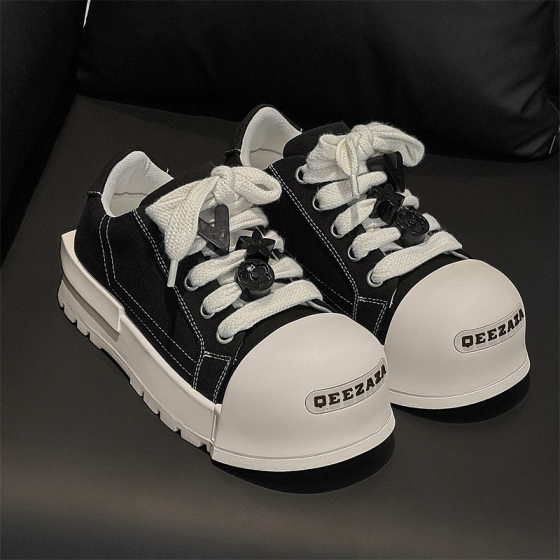 3758 Big Head Niche Board Shoes for Men and Women Couple's Original Design National Tide Bread Shoes Thick Sole Height Increasing High Street Tide Shoes