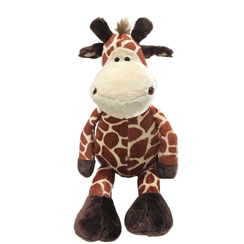 Animales de la jungla jirafa juguetes de peluche ciervo sika muñeca muñeca de trapo regalo del día del niño al por mayor transfronterizo