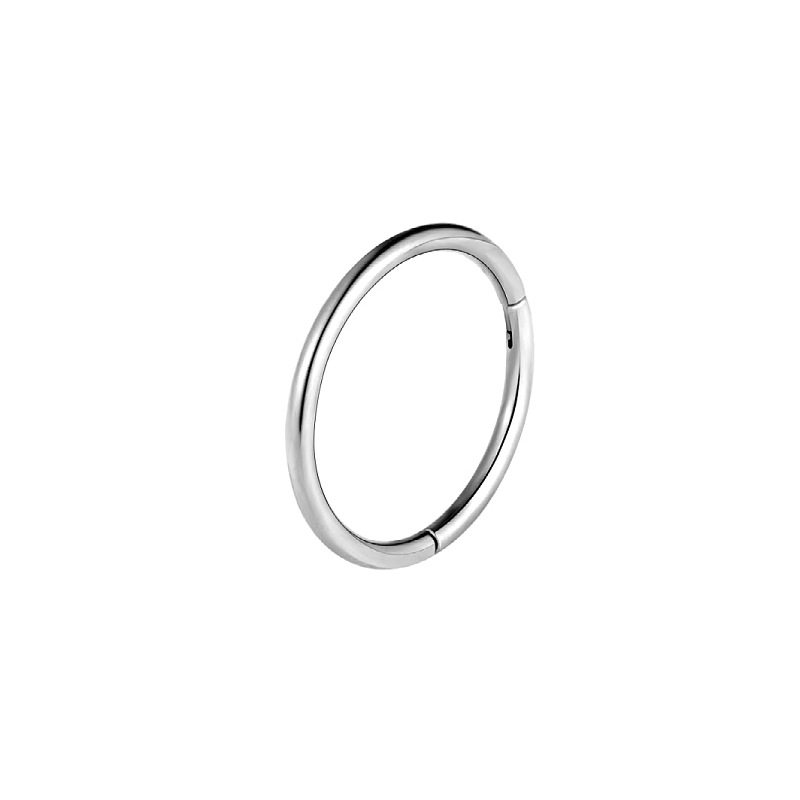 Cross-border European and American ring 316L stainless steel seamless ring closed ring earrings nose ring puncture titanium steel jewelry ring