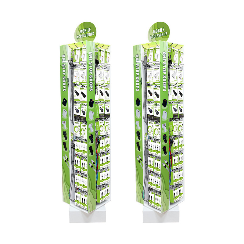 Display Stand Acrylic Floor-Standing Display Stand Charging Set All-In-One Charger Rotating Display DIY Display Stand