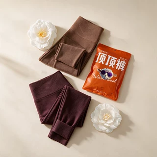 羊绒蛋白发热顶顶裤女高腰收腹提臀微压显瘦打底裤无缝秋冬保暖外