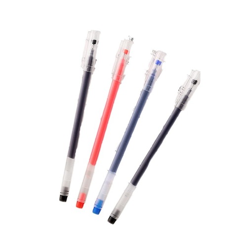 Ju Neng writes large-capacity gel pen, simple student exam brush pen 0.5mm black red blue signature pen