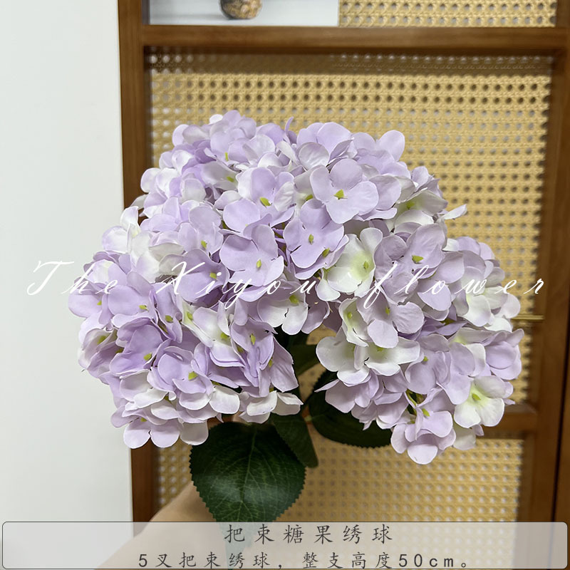 【模擬アジサイ】束キャンディアジサイ グリーン フレンチアジサイ 代替品 ウェディング フェイクフラワー 卸売|undefined