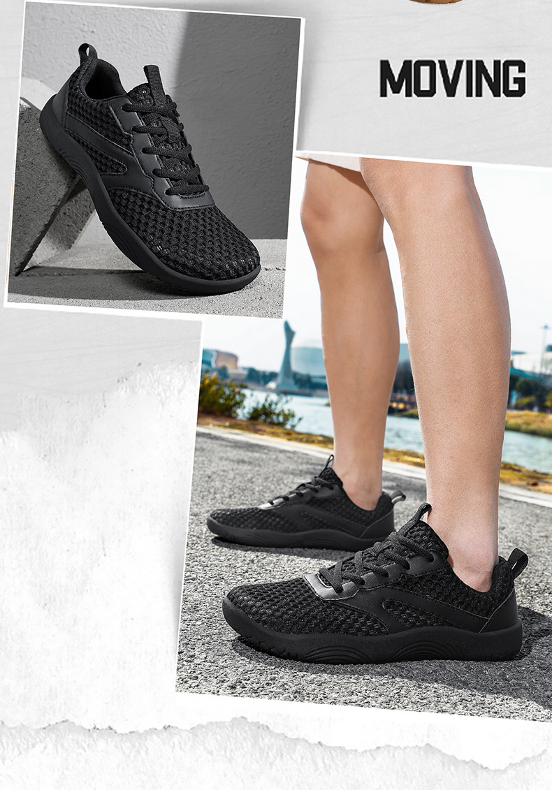 2026 New Model Foreign Trade Summer Mesh Breathable Large Size Shoes Cross-Border Versatile Barefoot Wide-Toed Sneakers_vogvips.com
