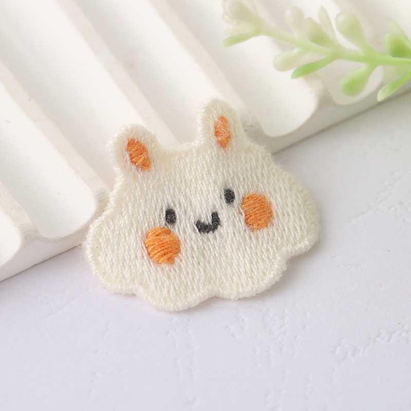 新しい刺繍布ステッカー漫画ウサギ刺繍ステッカー幼児と子供服アクセサリー装飾ステッカー韓国パッチステッカー卸売|undefined
