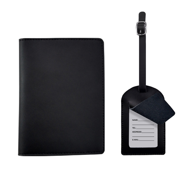 Transfronterizo spot al por mayor personalizado LOGO etiqueta de viaje pasaporte portapasaporte de cuero tarjeta de equipaje
