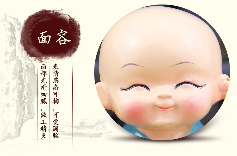 Car decoration car supplies home accessories four little monk desk doll car decoration car accessories