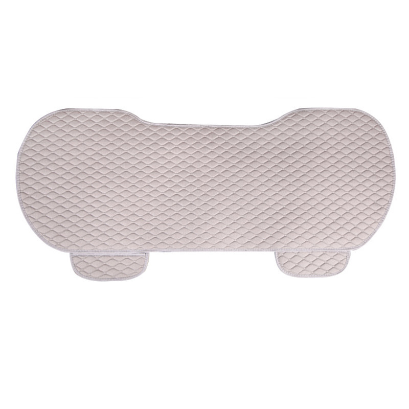 Seat cushion, seat cover, Xiao Ling Four Seasons Small - small-rhombus-linen-elegant-gray-rear-row-one-piece