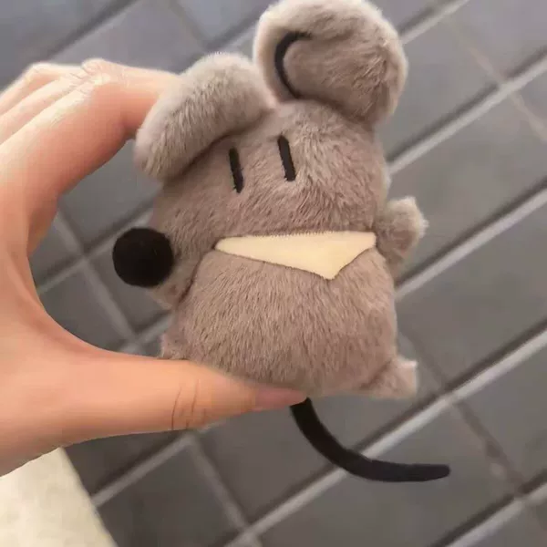 Jell's original super cute handmade 10cm plush little mouse keychain, ins-style toy, perfect for a birthday gift