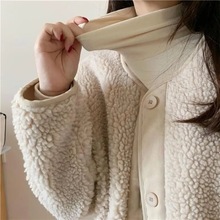 高领德绒打底衫修身显瘦洋气纯色保暖上衣女内搭秋冬新款百搭恤