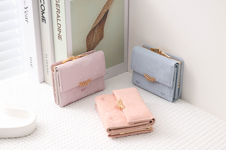 Holiday, Daily Occasion Pu Leather Material Women's Solid Color Pu Leather Flip Cover Wallets
