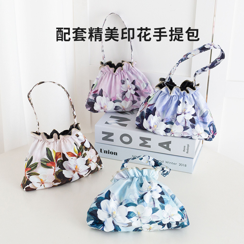 Retro Floral Handbag Double-Layer Vinyl Sun Protection Umbrella for Women, Dual-Use for Sun and Rain, 50% off Mini Sun Umbrella Wholesale