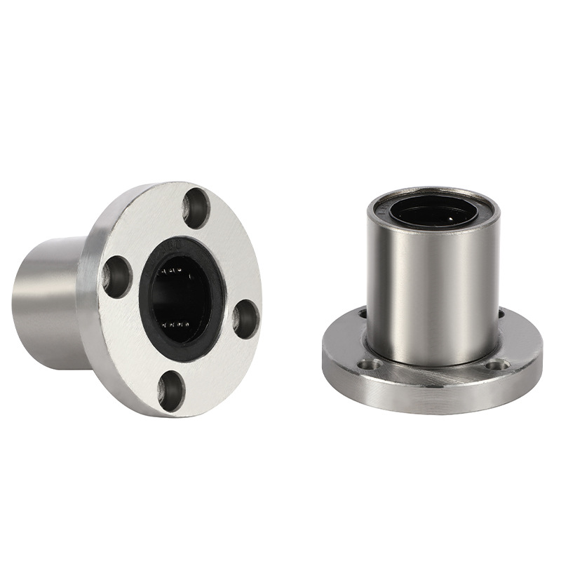 加长圆法兰直线运动轴承电镀LMF6 8 10 12 13 16 20 25 30 35 40L