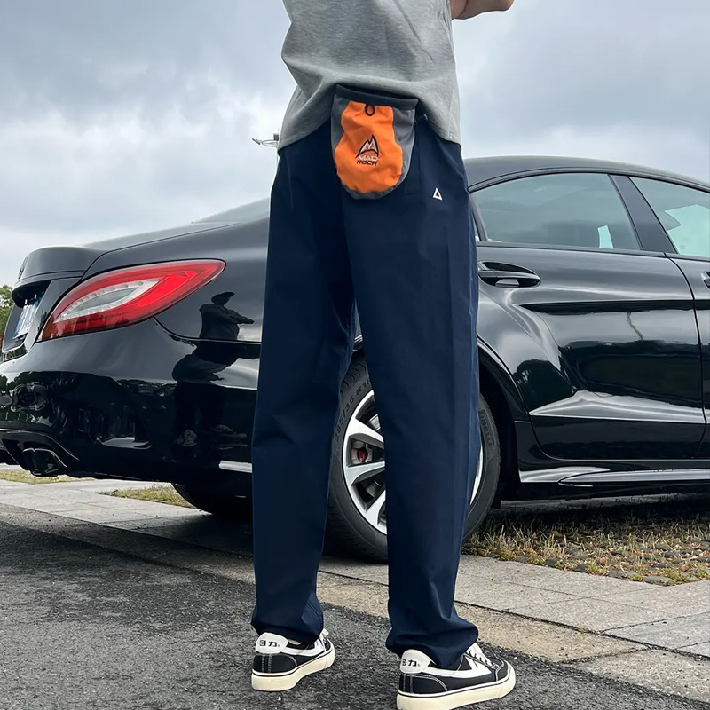 Summer New Japanese-Style Neutral Retro Cool Tapered Cargo Pants Unisex Lightweight Breathable Casual Pants Summer New Japanese-Style Neutral Retro Cool Tapered Cargo Pants Unisex Lightweight Breathable Casual Pants