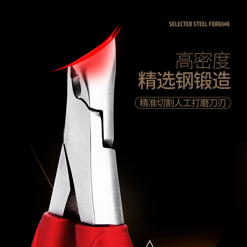 Non-slip handle stainless steel for nails for home use