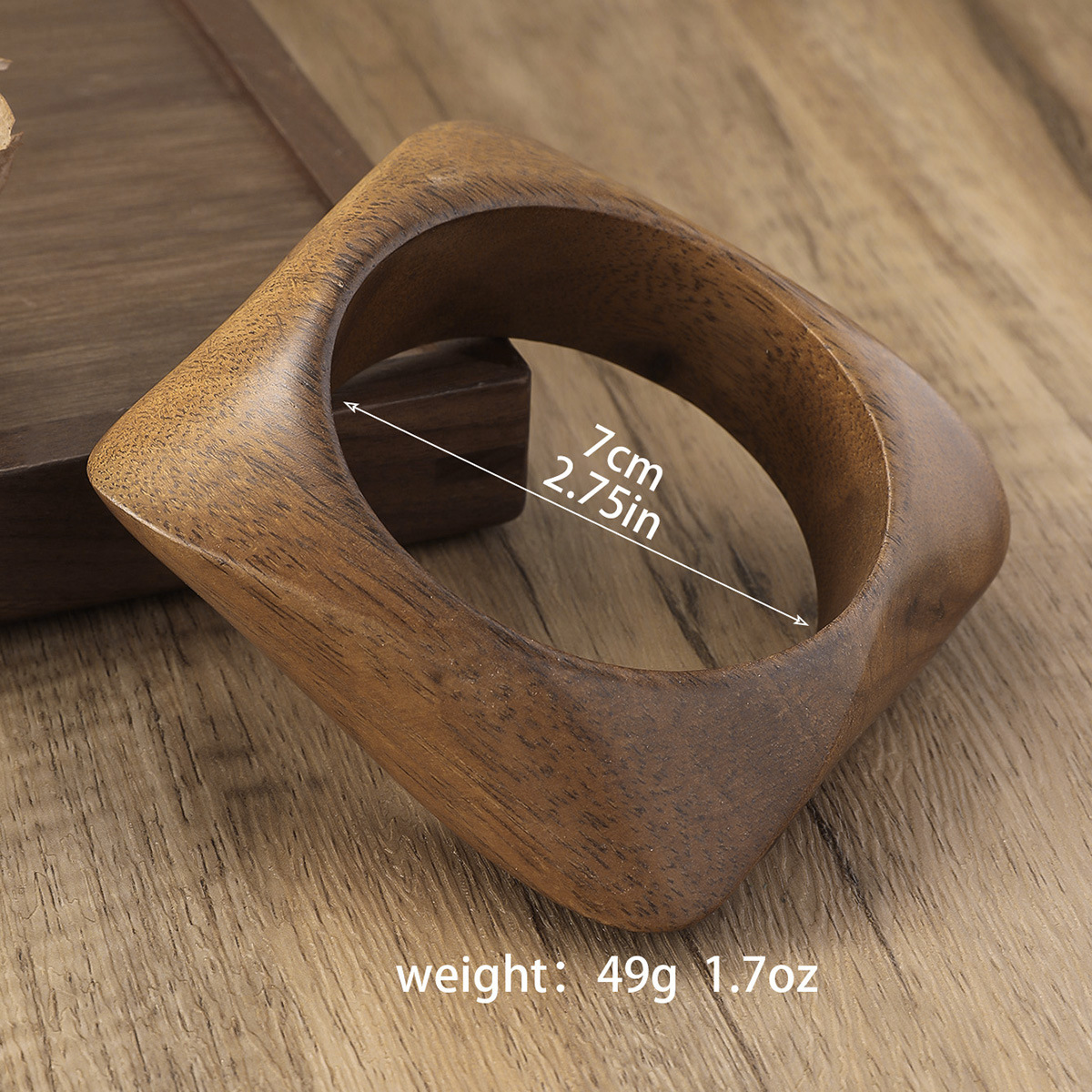 50g Weight Bangle Classification Wood Chain Material 1 Piece Quantity Holiday, Party Occasion Wood Material Geometric Pattern All Seasons Season Unisex Gender Retro, Classic Style Style Retro Classic Style Geometric Wood Bangles Wholesale 9