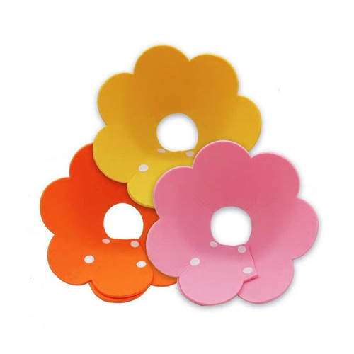 Elizabethan circle non-woven pet cat headgear sunflower snap collar anti-licking, biting and scratching sterilization circle of shame