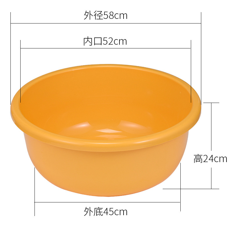 lavabo doméstico grande profundizar gran lavabo redondo bebé lavabo infantil lavabo de plástico grueso duradero